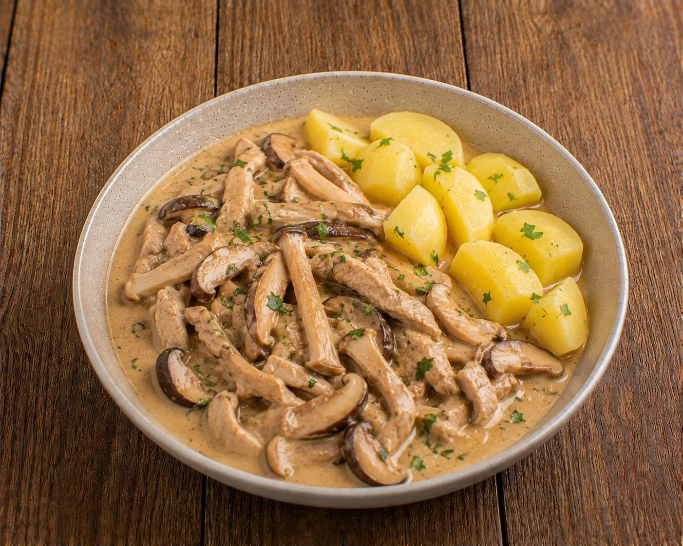 Pilzsoße mit Kräutersaitlingen und Shiitake - by Catering Heike Elhaddaoui